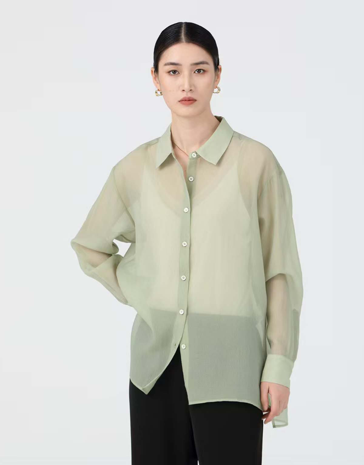 Washed Acetate Shirt-106-2